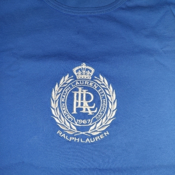 L-RL Ralph Lauren Blue Youth T-shirt Size Large - Picture 2 of 6